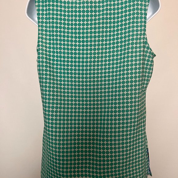 Banana Republic Blue Mosaic Shell Tank Blue/Green Size Medium - Picture 2 of 5